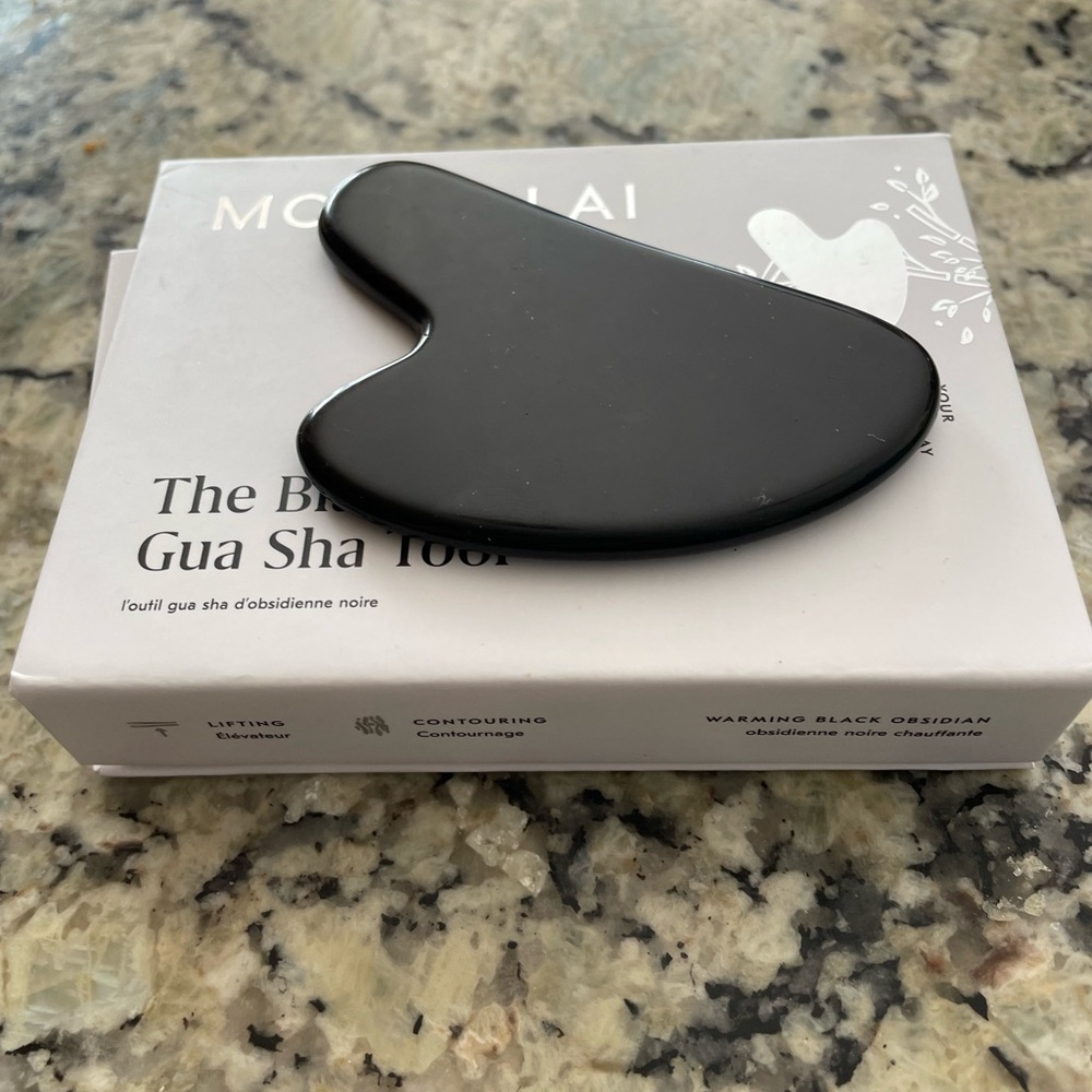 Mount Lai Black Obsidian Gua Sha Stone